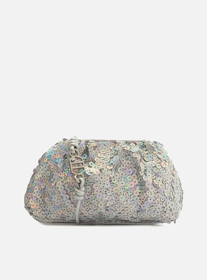 Bolsa Tiracolo Prata Aria Paetê