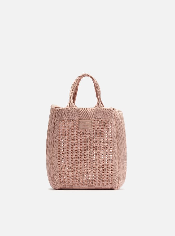 Bolsa Tote Nude Croche Monaco Pequena