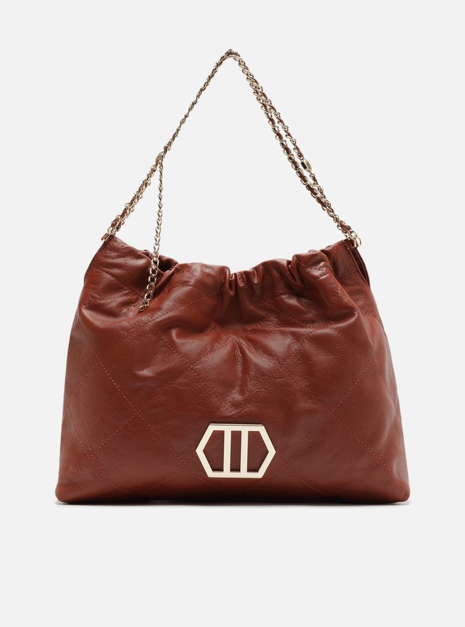 Bolsa Hobo Marrom Couro Esther Grande