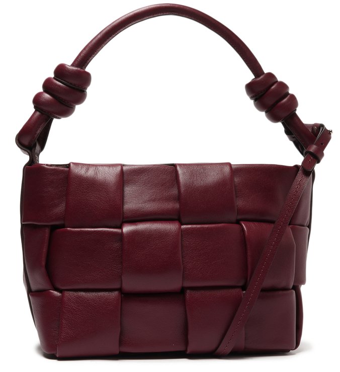 Bolsa Tiracolo Roxa Couro Chiara Média