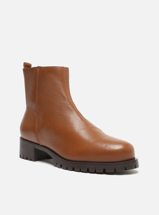 Bota Marrom Cano Curto Tratorada