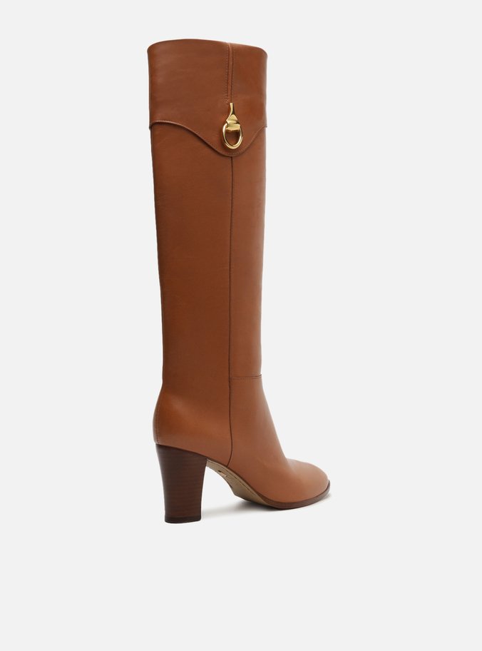 Bota Marrom Couro Cano Longo Savannah
