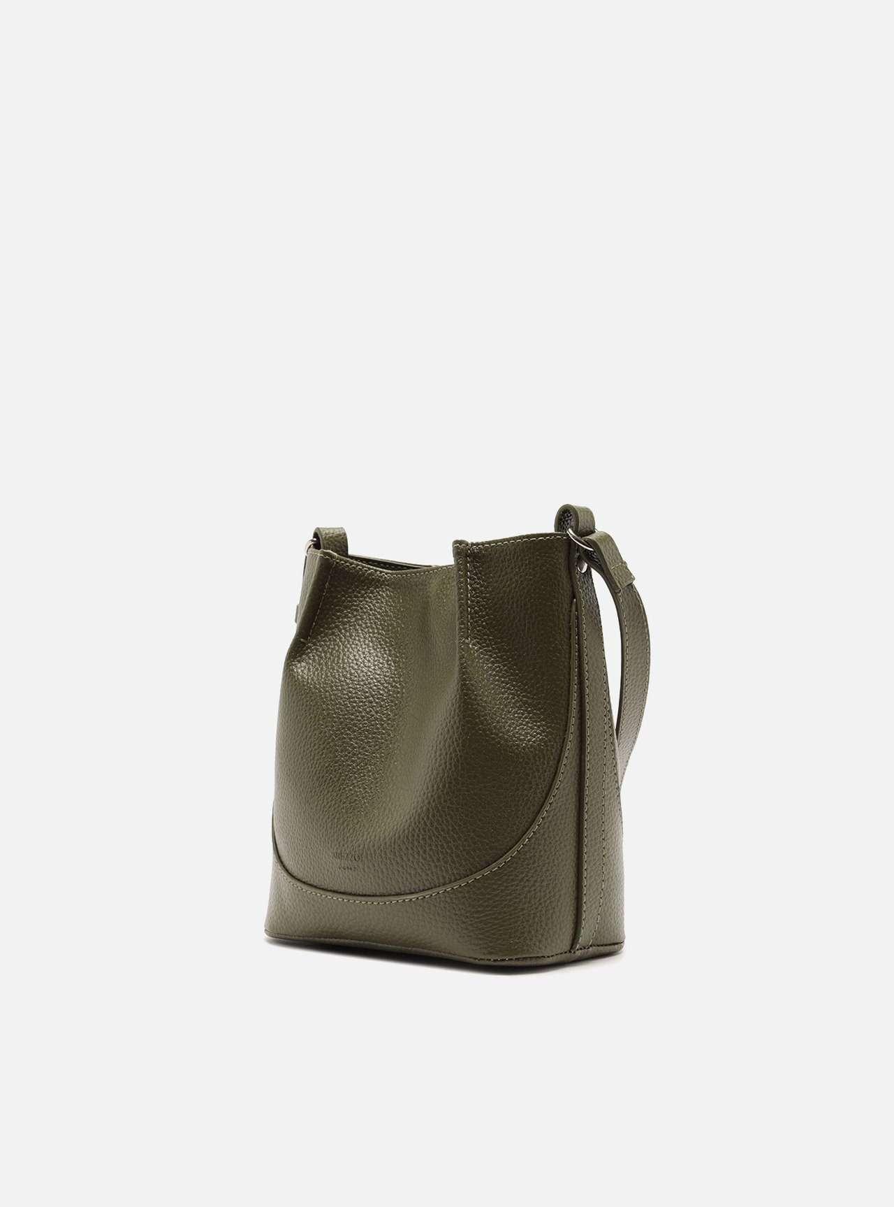 Bolsa Bucket Verde Pequena Granulada — foto 2