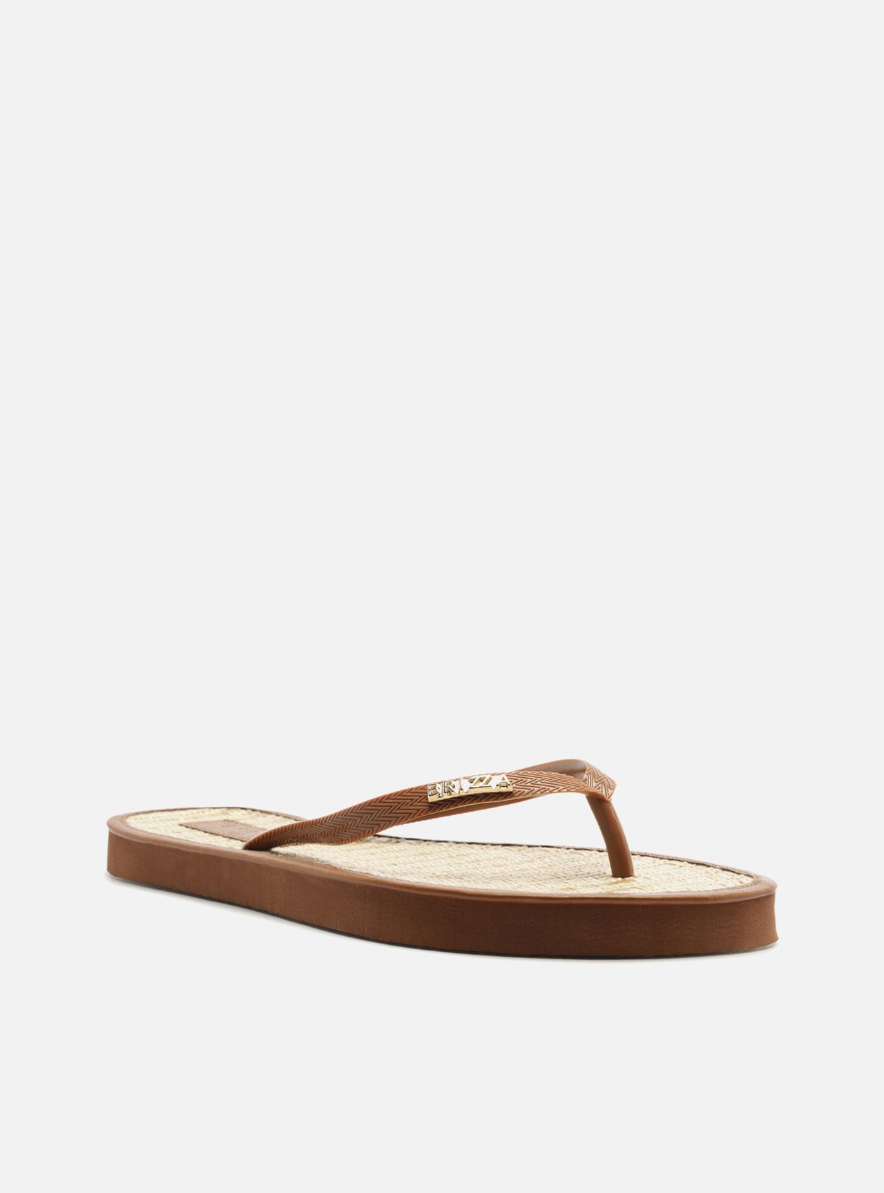 Chinelo de Dedo Marrom Palha Essential Brizza — foto 2