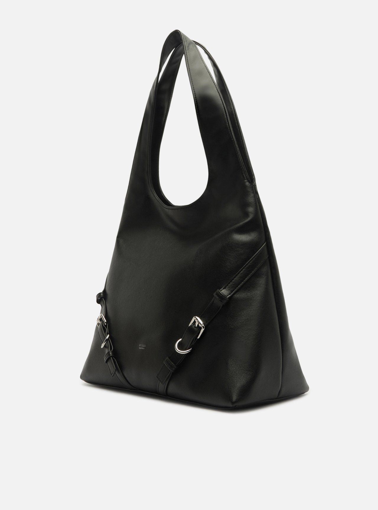 Bolsa Hobo Preta Grande Fivelas — foto 2
