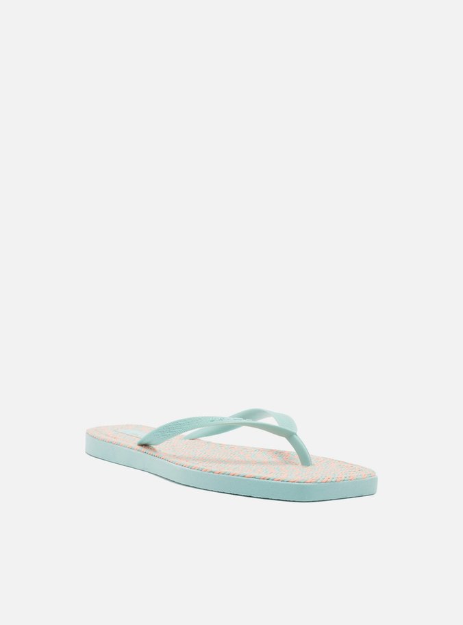 Chinelo de Dedo Azul Square Crochê Brizza