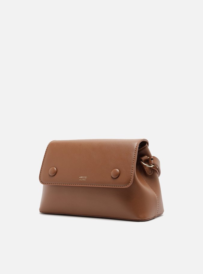 Bolsa Tiracolo Marrom Média