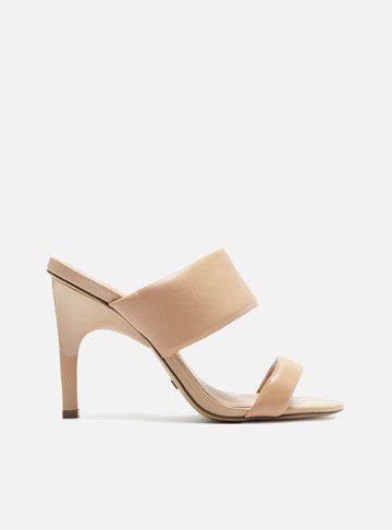 Sandália Nude Salto Alto Touch