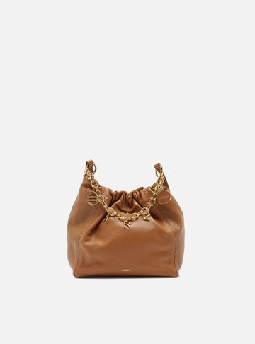 Bolsa Tiracolo Marrom Couro Olívia Pequena