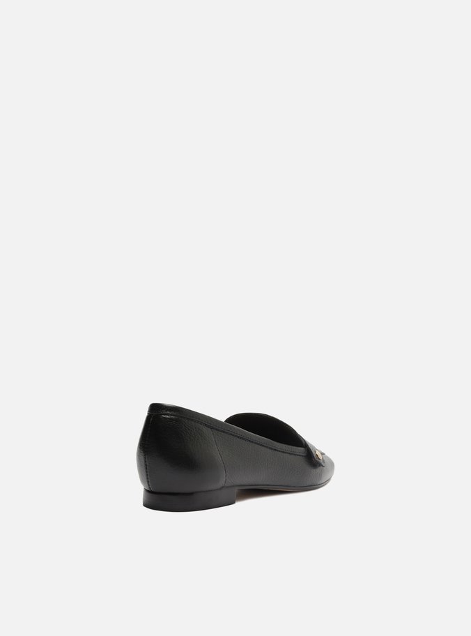 Loafer Preto Couro Bridão Switch com Troca de Bridão