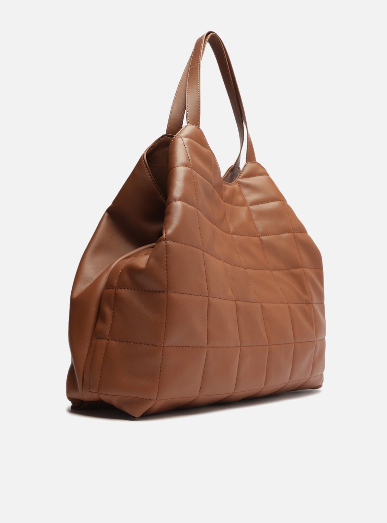 Bolsa Shopping Marrom Matelassê Fancy Grande — foto 5