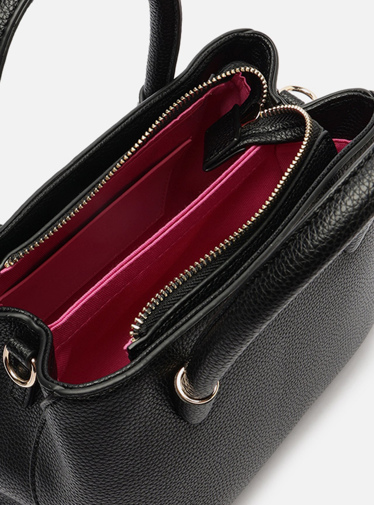 Bolsa Tote Preta Média Divisória — foto 4