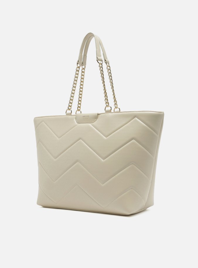 Bolsa Shopping Branca Giorno Grande Matelassê