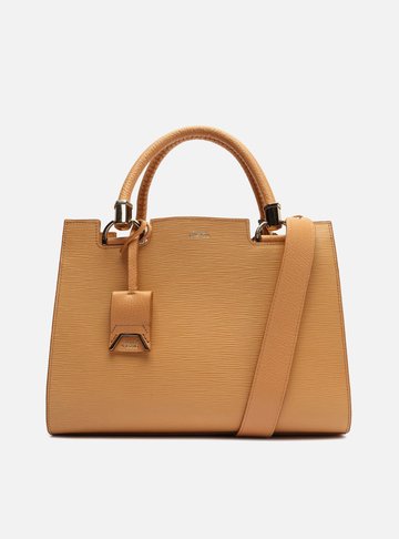 Bolsa Tote Marrom Couro Wave Abbraccio Grande