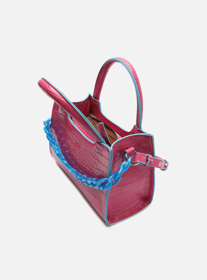 Bolsa Tiracolo Rosa Corrente Pequena
