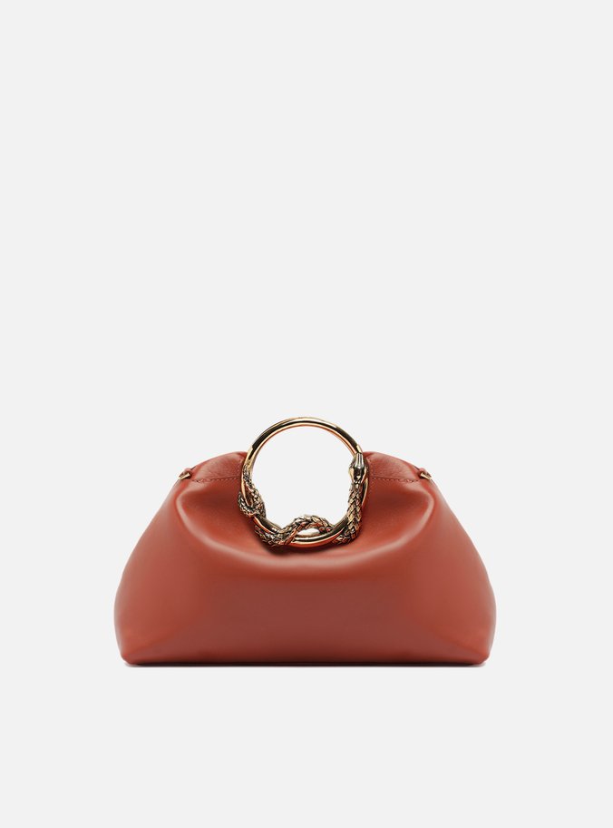 Bolsa Tiracolo Média Laranja Alça Metal