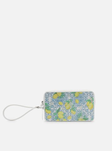 Clutch Off-White Estampada Limão Alça Malu