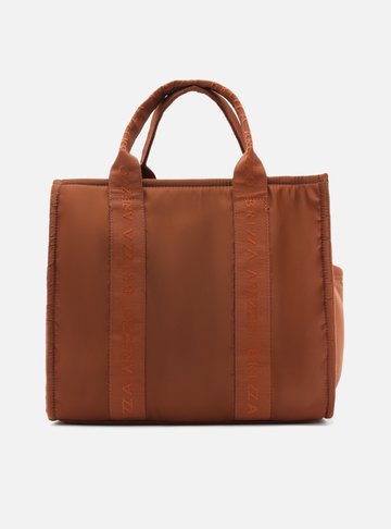 Bolsa Tote Marrom Nylon Sporty Grande