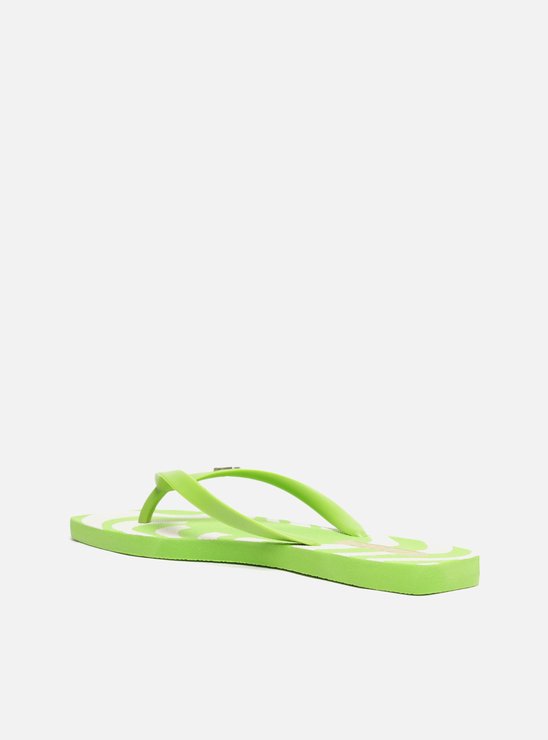 Chinelo de Dedo Verde Estampado Square e Bag Brizza