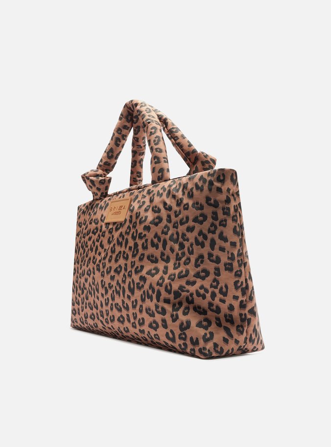 Bolsa Shopping Animal Print Nylon Bella Grande