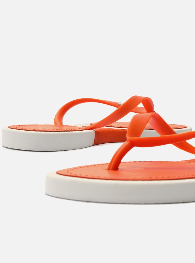 Chinelo de Dedo Laranja Brizza