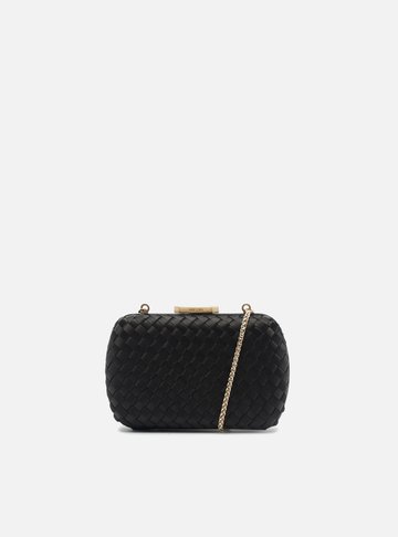 Arezzo — Bolsa Tiracolo Preta Cetim Pequena Matelassê
