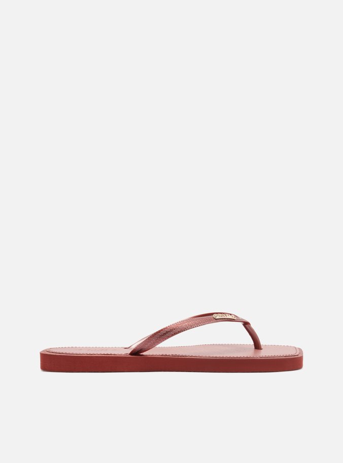 Chinelo de Dedo Rosa Square Brizza