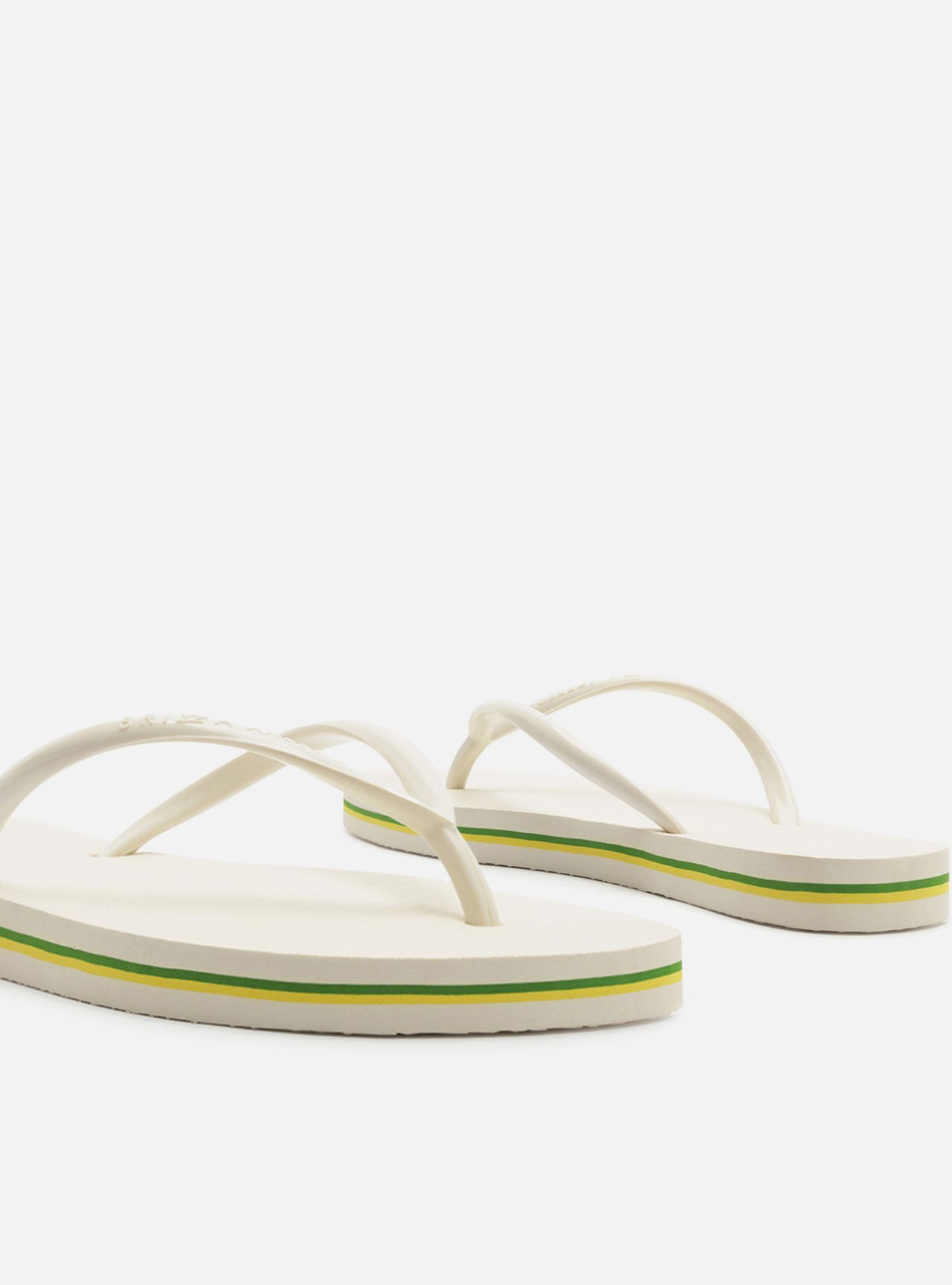 Chinelo de Dedo Branca Plataforma Tiras Brizza — foto 4