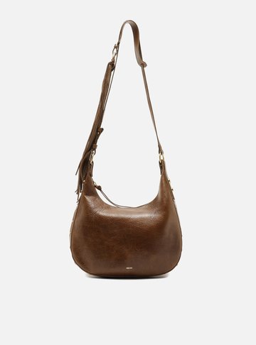 Arezzo — Bolsa Tiracolo Marrom Couro
