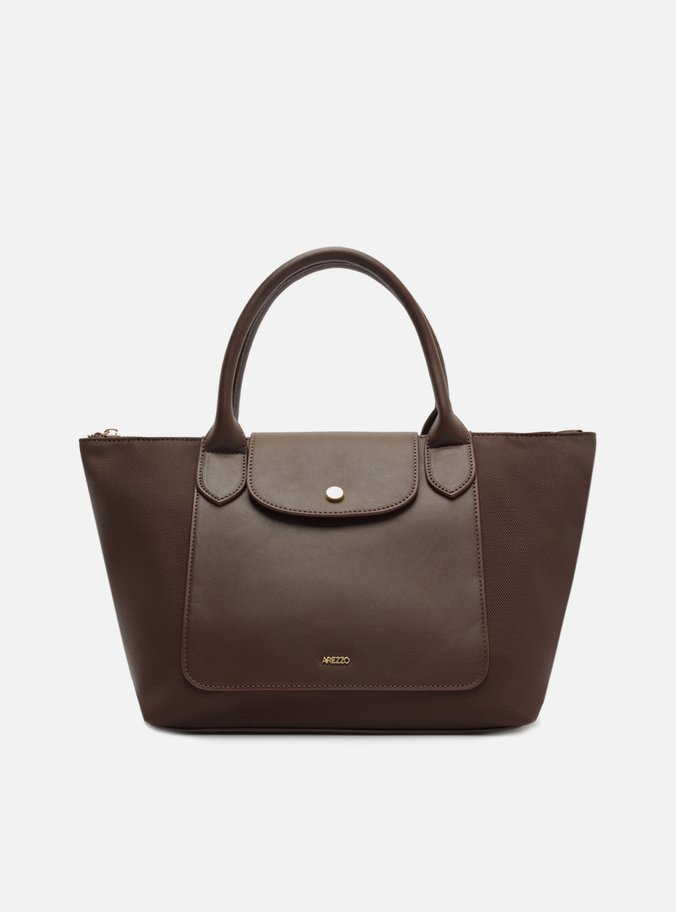 Bolsa Tote Marrom Grande Bolso Frontal