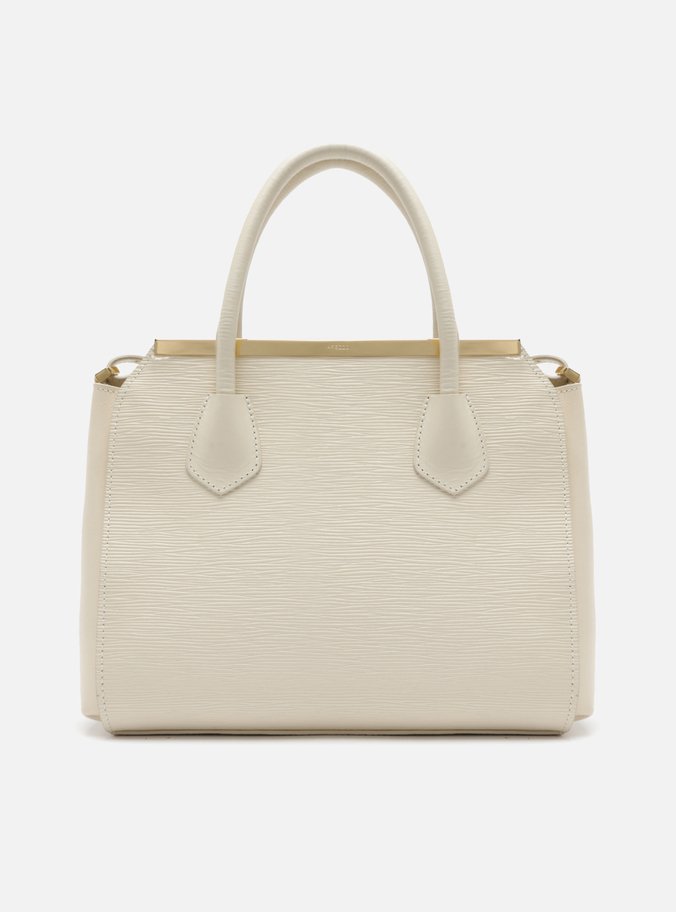 Bolsa Tote Branca Couro Grande