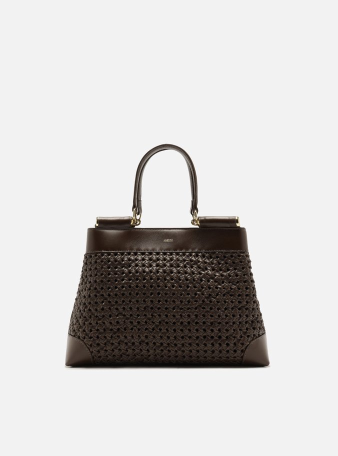 Bolsa Tote Marrom Couro Média