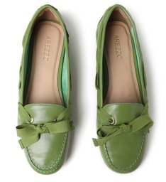 Mocassim Verde Sea Green Couro Francesca Mocassim Verde Sea Green Couro Francesca