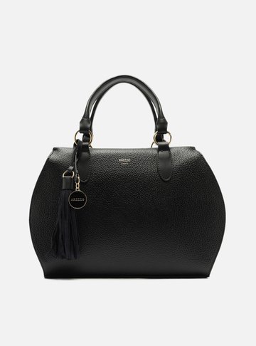 Bolsa Tote Preta Grande Bag Charm Duplo