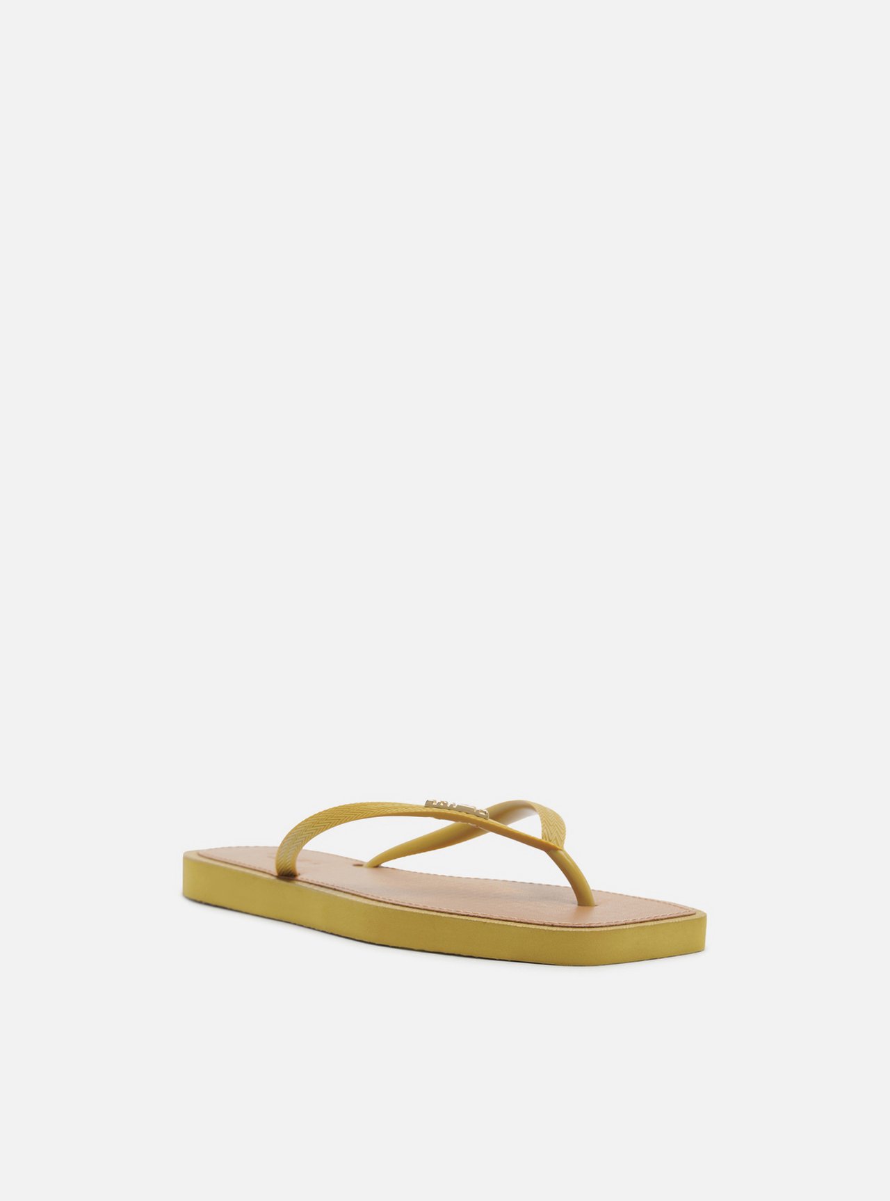 Chinelo de Dedo Verde Flatform Metais Brizza — foto 2