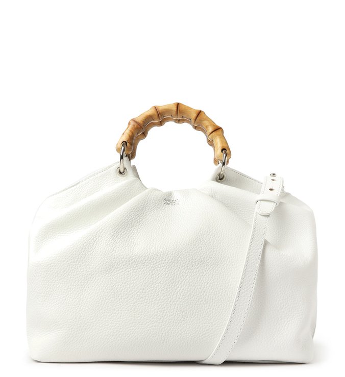 Bolsa Tote Branca Couro Lara Grande