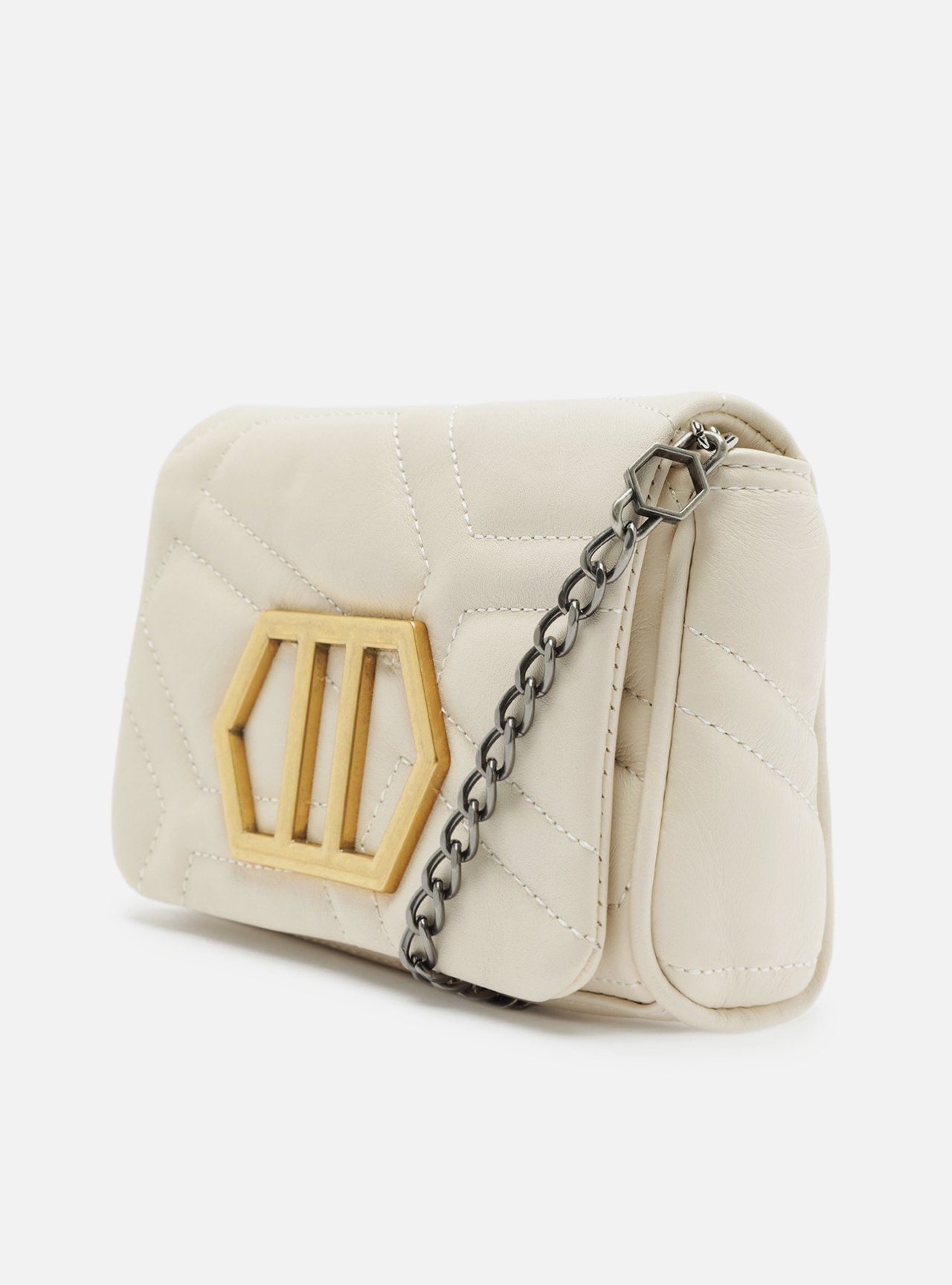 Bolsa Tiracolo Branca Couro Emma Pequena — foto 2