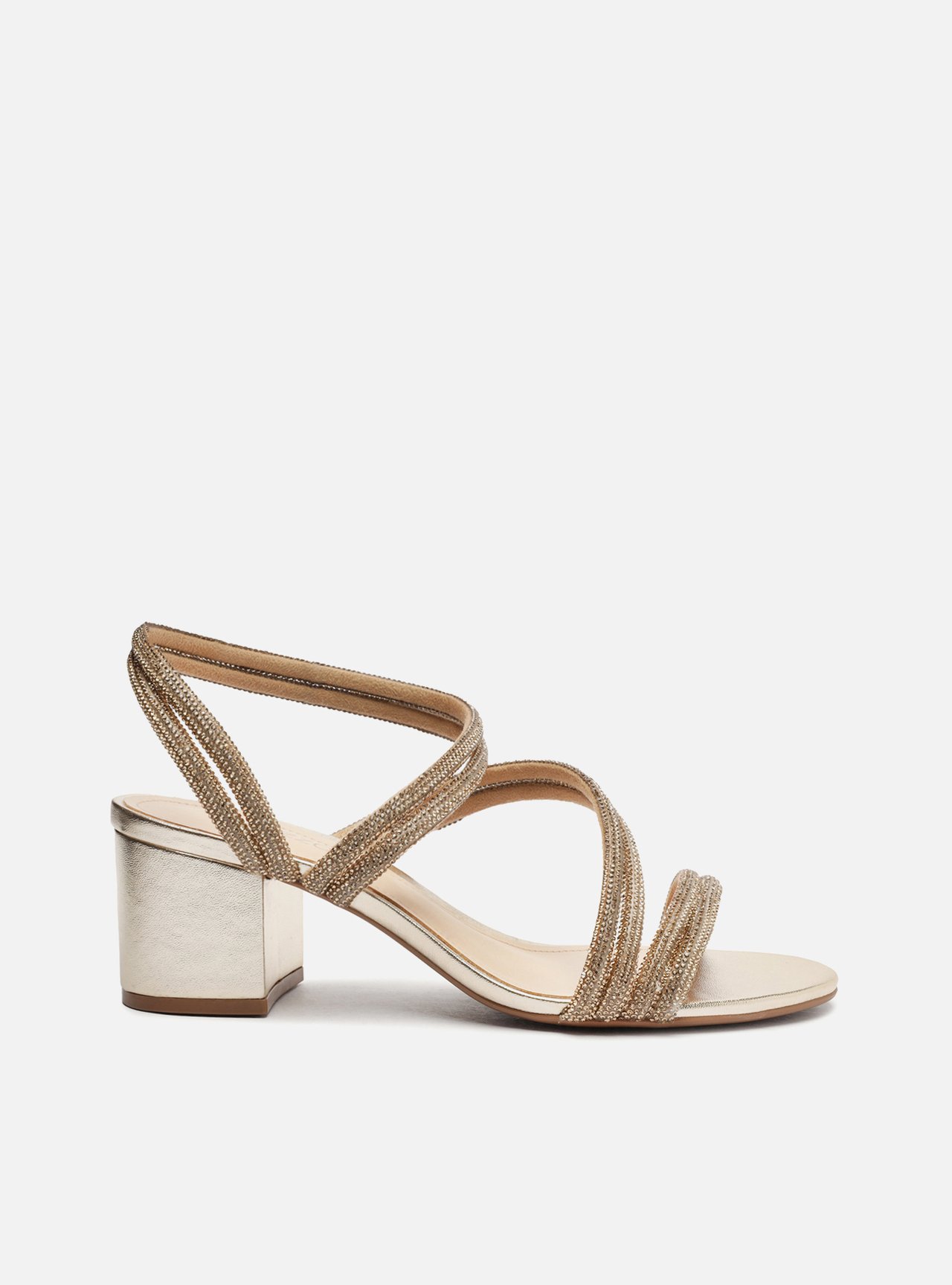 Sandalia sales dourada arezzo