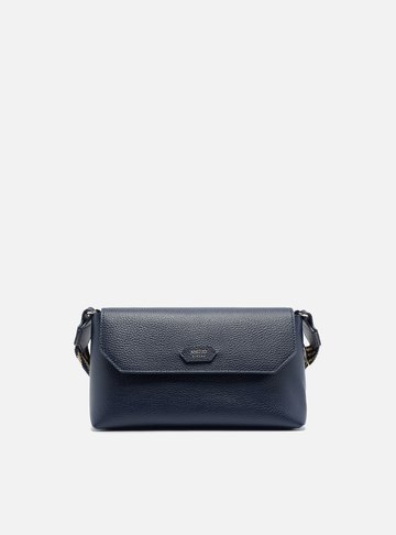 Bolsa Tiracolo Azul Média Alça Gorgurão