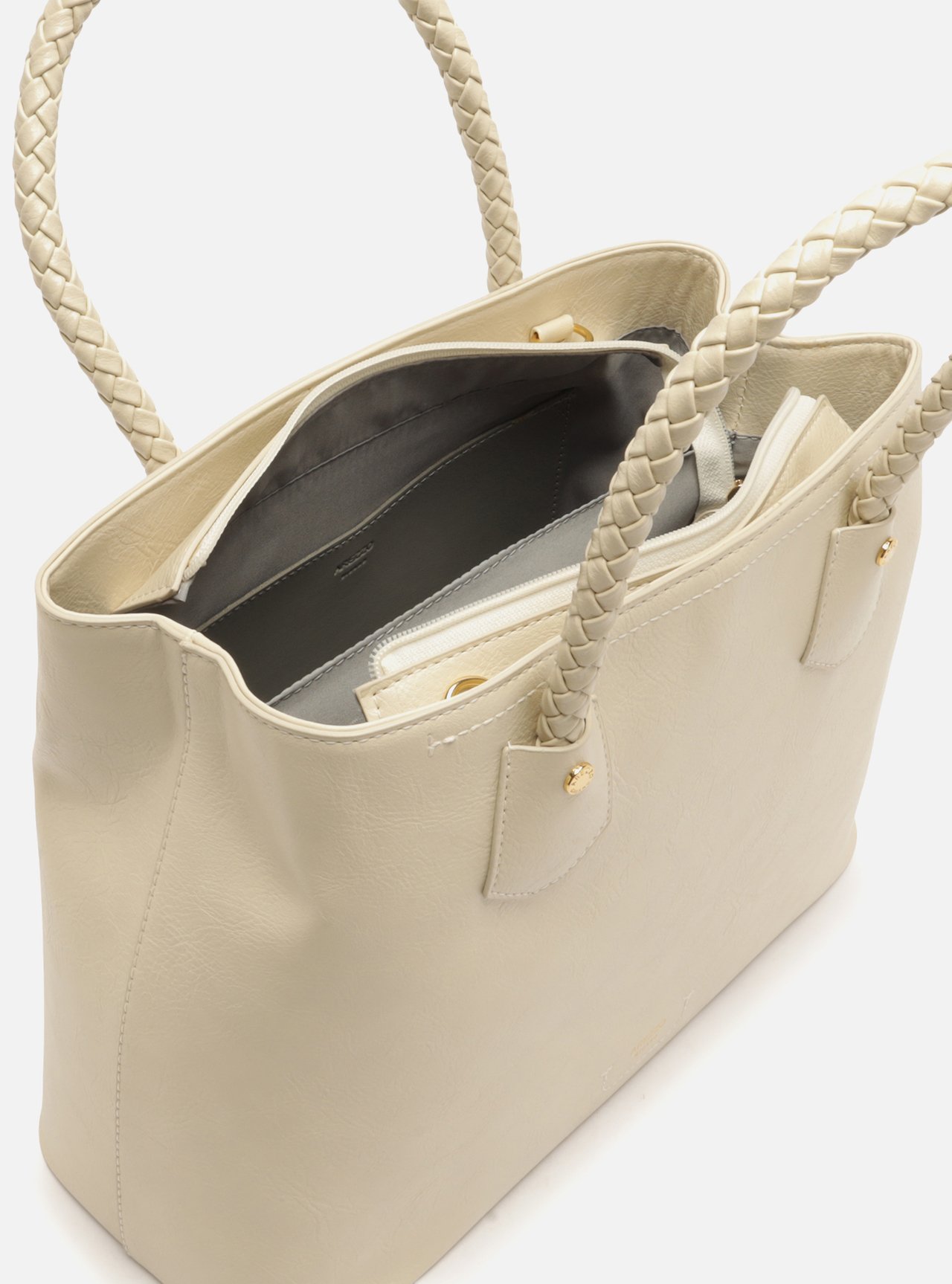 Bolsa Tote Off White Grande Tressê — foto 4