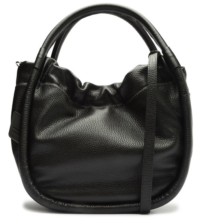 Bolsa Tote Preta Couro Mônica Média