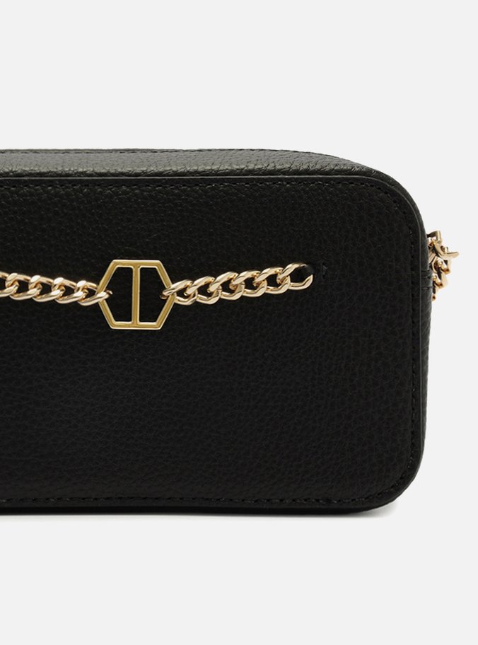 Bolsa Tiracolo Preta Pequena Corrente ID