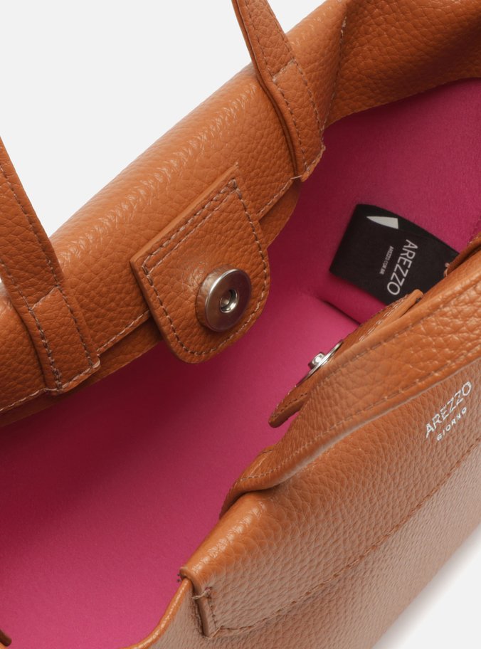 Bolsa Tiracolo Marrom Média
