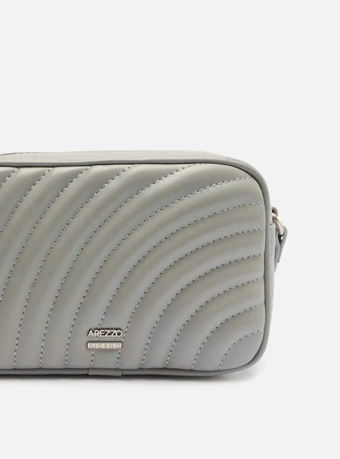 Bolsa Tiracolo Cinza Pequena Elisa