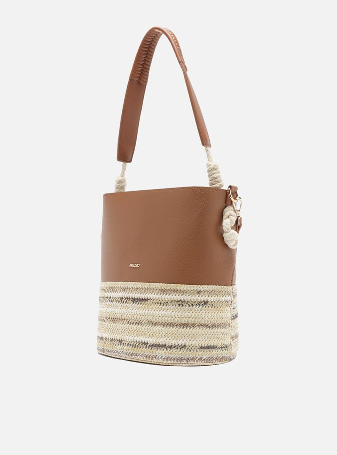 Bolsa Tiracolo Média Marrom