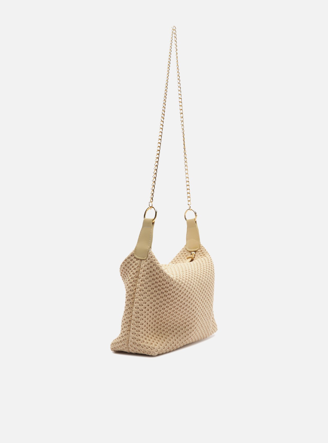 Bolsa Tiracolo Nude Knit Pequena Corrente Brizza — foto 3