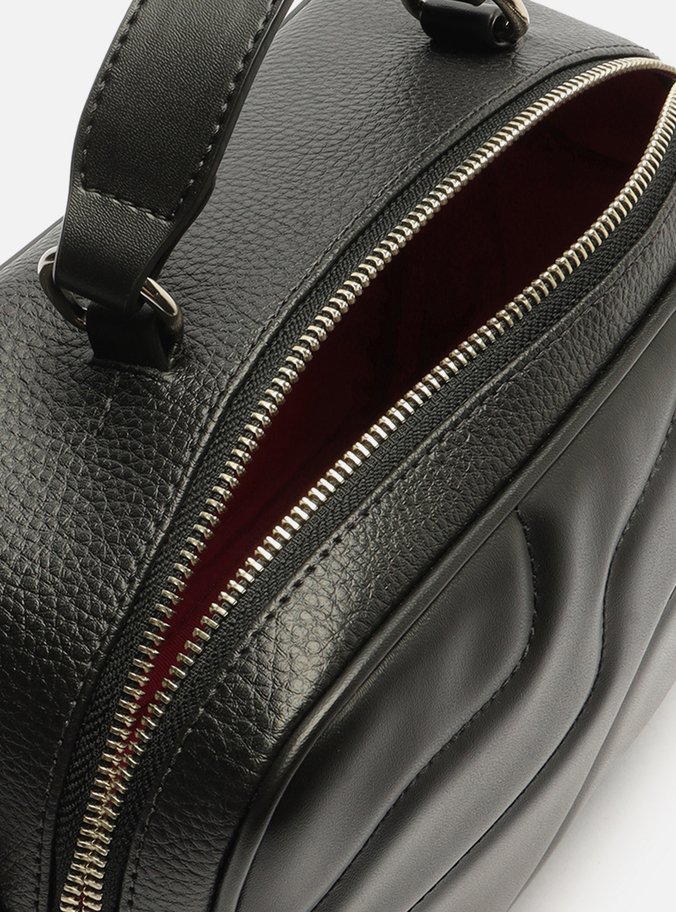 Bolsa Tiracolo Preta Waves Média Elisa