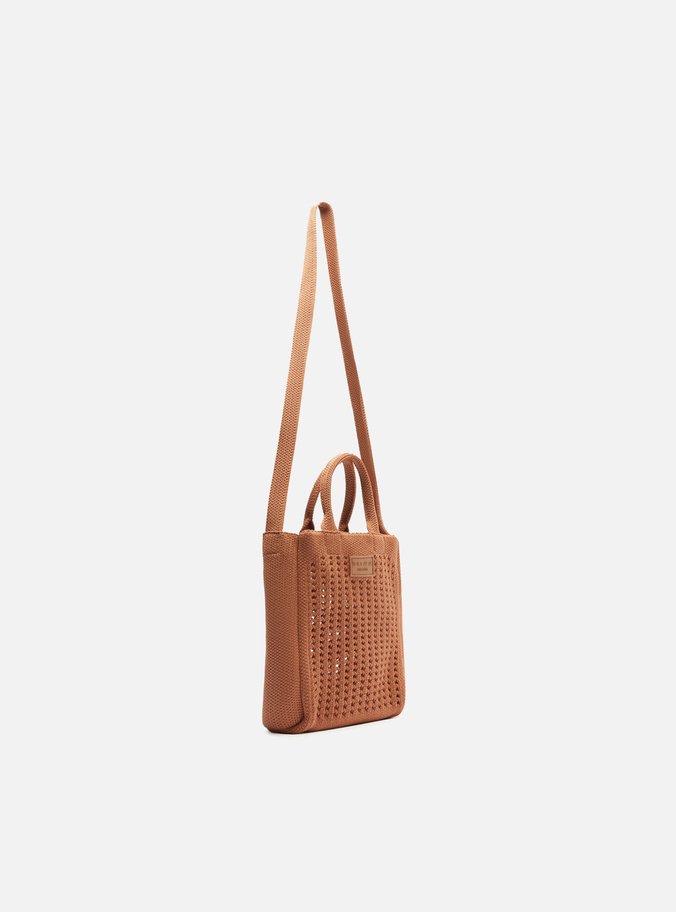 Bolsa Tote Marrom Croche Monaco Pequena
