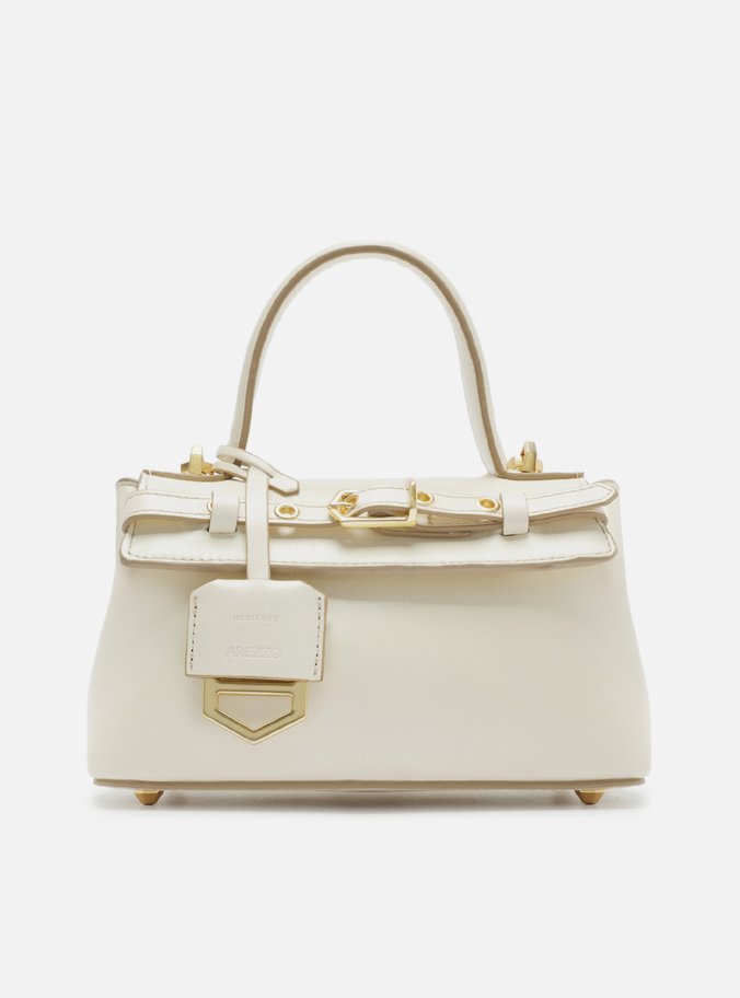 Tiracolo Off-White Couro Pequena Bag Charm Victória