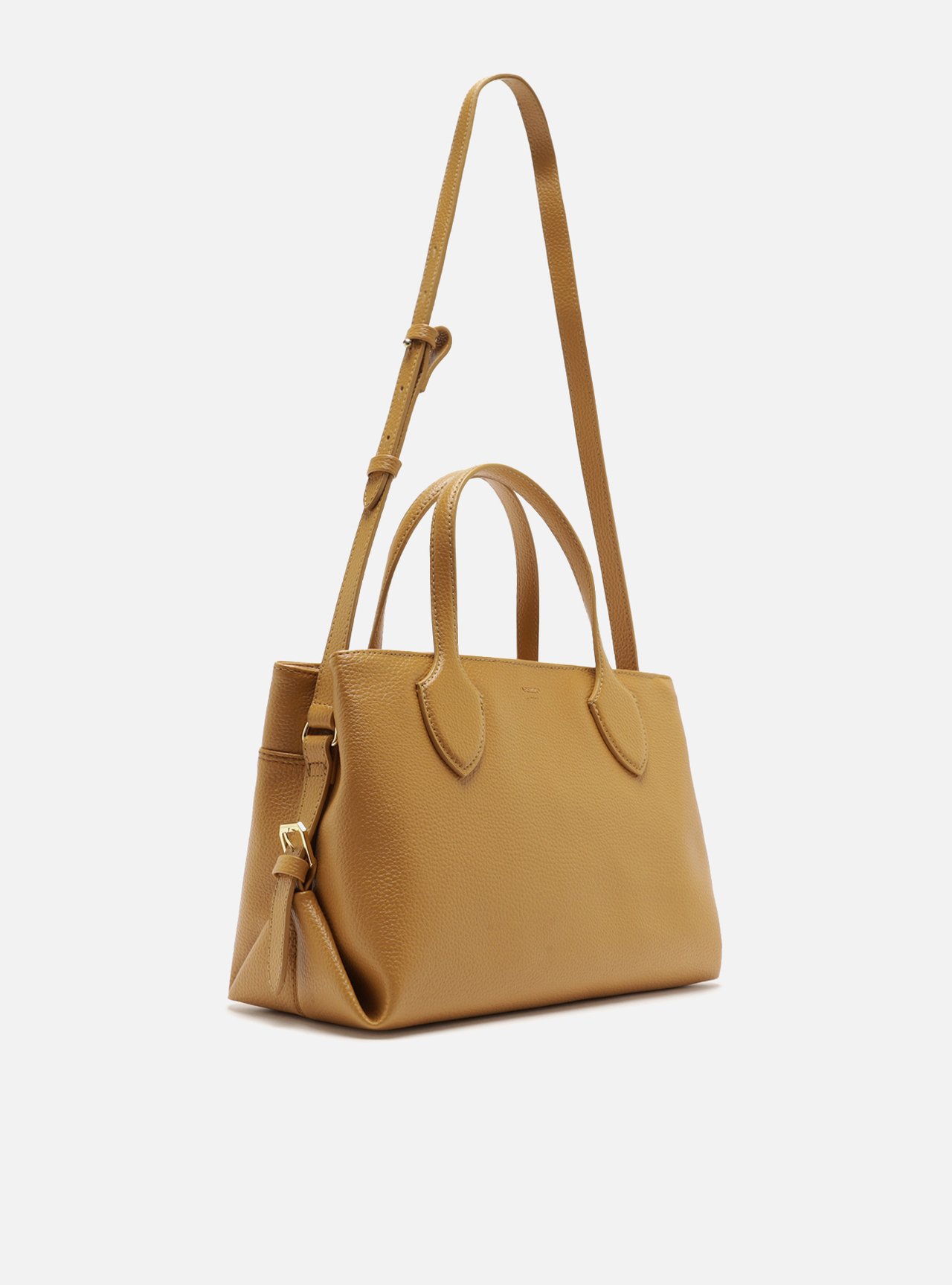 Bolsa Tote Marrom Texturizada Grande Fivelas — foto 5